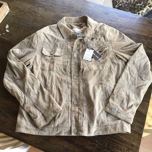 BNWT Michael Kors suede trucker jacket